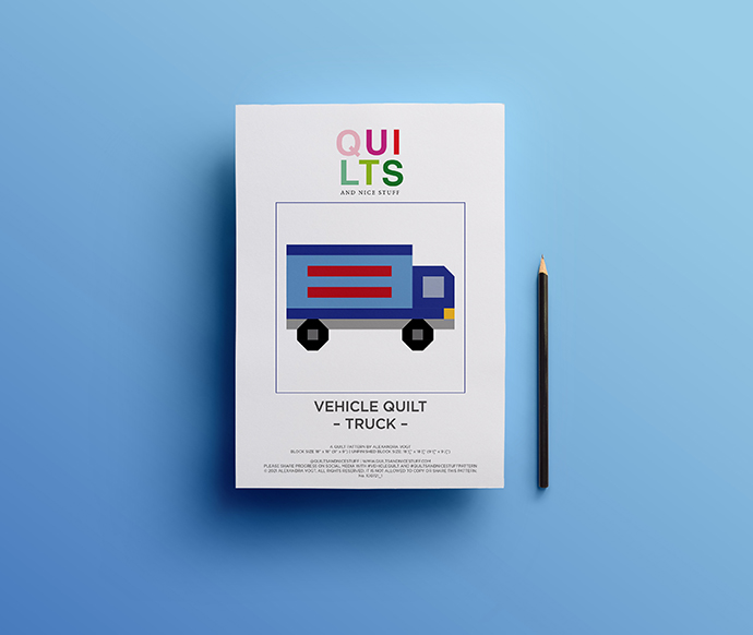 UPDATE – Vehicle Quilt Lastwagen Block Pattern