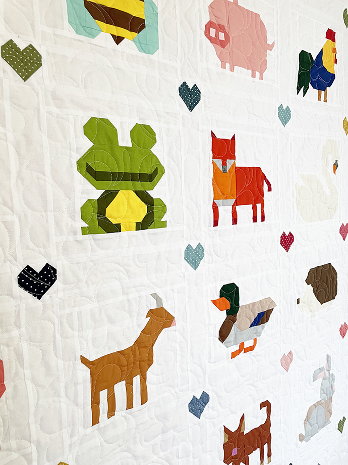 Animal Quilt Ausschnitt seitlich