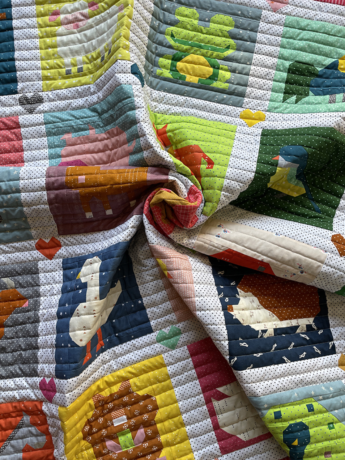 Animal Quilt in einem Swirl 